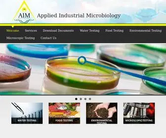 Aimvistalab.com(Applied Industrial Microbiology) Screenshot