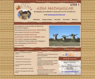 Aina-Madagascar.org(Aina Madagascar) Screenshot