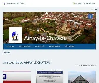 Ainay-LE-Chateau.fr(Mairie de Ainay) Screenshot