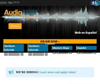 Aincolorado.org(Audio for those that cannot read print. AINC) Screenshot