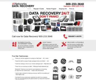 Ainetworks.com(Data Recovery) Screenshot