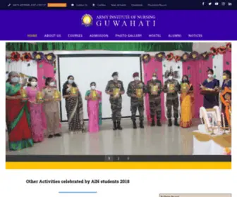 Ainguwahati.org(Army Institute of Nursing) Screenshot