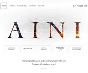 Ainilaw.com(Aini & Associates) Screenshot