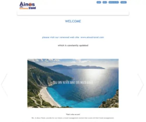 Ainostravel.gr(Ainos Travel Arrangements) Screenshot