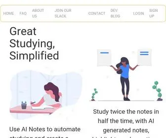 Ainotes.org(AI Notes) Screenshot