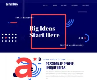 Ainsleyagency.com(Baltimore Marketing and Advertising Agency) Screenshot