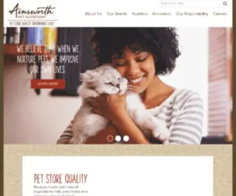 Ainsworthpets.com(Nutrition®) Screenshot