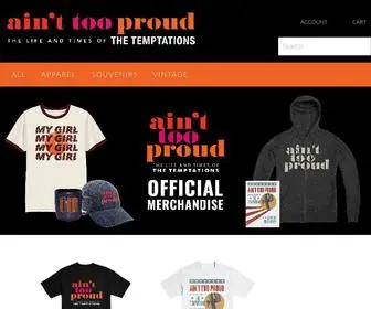 Ainttooproudmusicalshop.com(Official Store for Ain't Too Proud) Screenshot