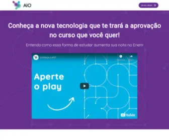 Aio.com.br(Sua plataforma inteligente para estudar para o Enem) Screenshot