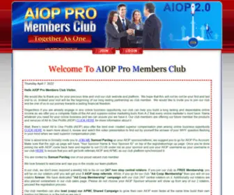 Aioppromembersclub.com(AIOP PRO Members Club) Screenshot