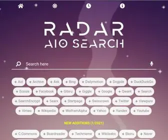 Aioradar.com(Radar AIO Search) Screenshot