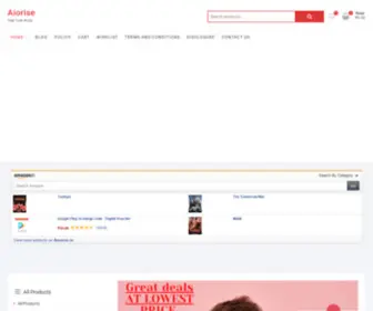 Aiorise.com(Online shoping) Screenshot