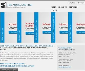 Aiossalaw.com(The Aiossa Law Firm) Screenshot