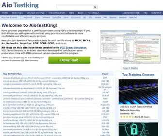Aiotestking.com(Real Exam Dumps & Practice Test Questions For IT Certification Exams) Screenshot
