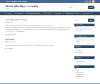 Aiouallamaiqbalopen.com(Allama Iqbal Open University) Screenshot