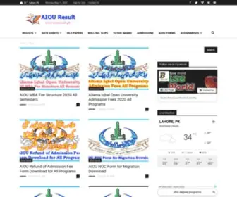 Aiouresult.pk(AIOU Result PK) Screenshot
