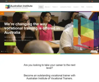 Aiovt.com.au(Australian Institute of Vocational Trainers) Screenshot