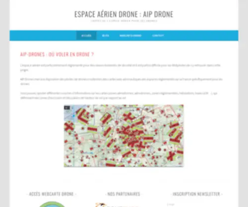 Aip-Drones.fr(Espace aérien drone) Screenshot