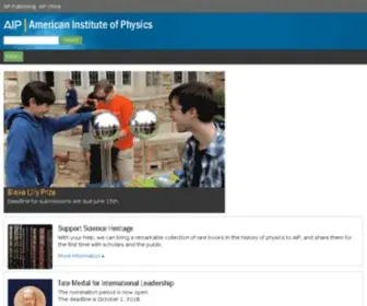 Aip-Info.org(American Institute of Physics) Screenshot