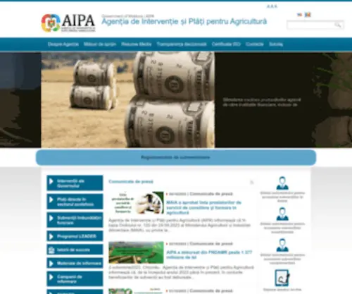 Aipa.md(Agenția de Intervenție și Plăți pentru Agricultură) Screenshot
