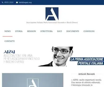 Aipai.org(Associazione Italiana Periti Assicurativi Incendio e Rischi Diversi) Screenshot