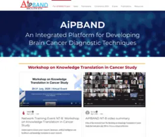 Aipband-ITN.eu(An Integrated Platform for Developing Brain Cancer Diagnostic Techniques) Screenshot