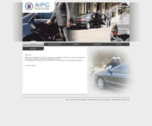 Aipc.net(Association des Chauffeurs de Hautes Personnalités) Screenshot