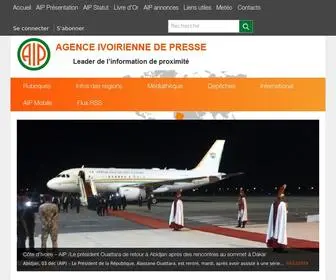 Aip.ci(Agence Ivoirienne de Presse) Screenshot