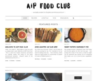 Aipfoodclub.com(AIP Food Club) Screenshot