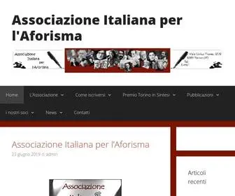 Aiplaforisma.org(Associazione Italiana per l'Aforisma) Screenshot