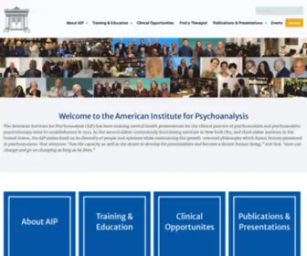 Aipnyc.org(American Institute of Psychoanalysis) Screenshot
