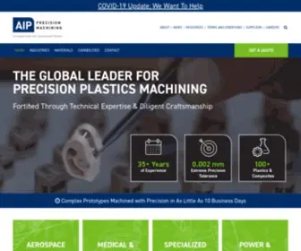 Aipprecision.com(AIP Precision Machining) Screenshot