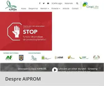 Aiprom.ro(Asociația Industriei de Protecția Plantelor din Romania) Screenshot