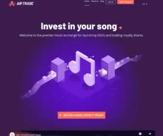 Aiptrade.com( Invest in your song) Screenshot