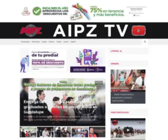 Aipz.mx(Agencia de Información y Publicidad de Zacatecas) Screenshot