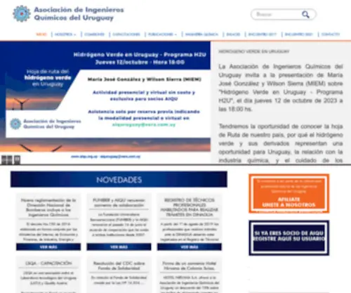 Aiqu.org.uy(Asociación de Ingenieros Químicos del Uruguay) Screenshot