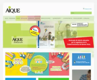 Aique.com.ar(Aique Grupo Editor S.A) Screenshot