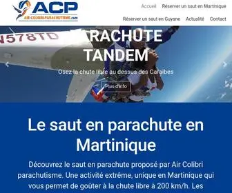 Air-Colibri-Parachutisme.com(Le saut en parachute en Martinique) Screenshot