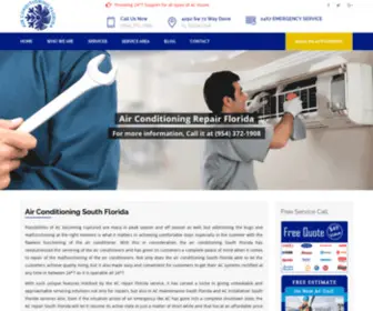 Air-Conditioningflorida.com(Air Conditioning South Florida AC Repair Service Company) Screenshot