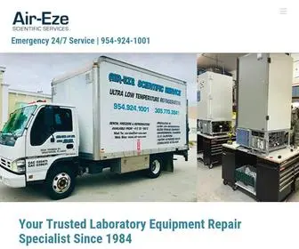 Air-Eze.com(Scientific Refrigeration & Lab Equipment Repair in Florida) Screenshot