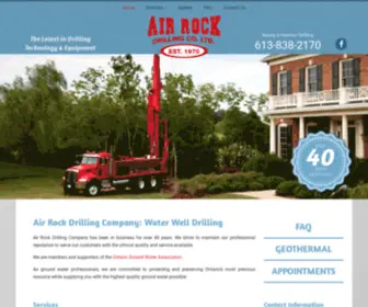 Air-Rockdrilling.com(Air Rock Drilling Company) Screenshot