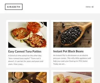 Airabeth.com(Airabeth's Guide to Cooking Airabeth) Screenshot