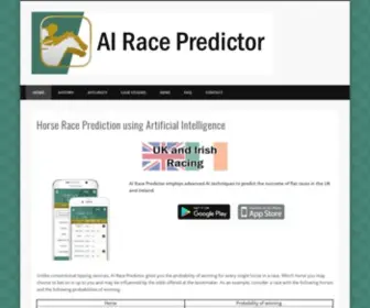 Airacepredictor.uk Screenshot