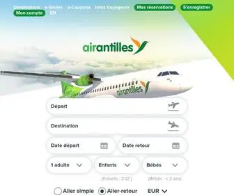 Airantilles.com(AIR ANTILLES) Screenshot