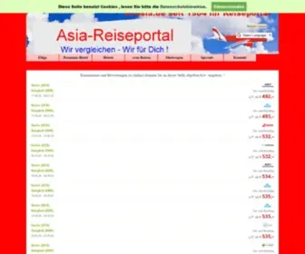 Airasia.de(Asia-Reiseportal Deutschlands Reisedienst airasia easyflugreisen) Screenshot