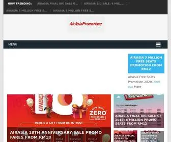 Airasiapromotions.com(AirAsia Promotions) Screenshot