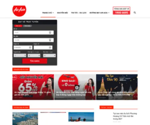 Airasiavietnam.com(Đại lý Air Asia Việt Nam) Screenshot
