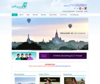 Airbagan.com(Air Bagan) Screenshot