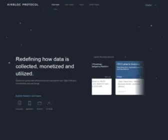 Airbloc.org(Enterprise-Grade Data Exchange Infrastructure) Screenshot