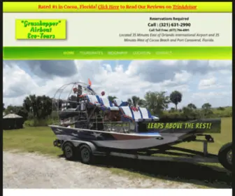 Airboatecotours.com(Air Boats) Screenshot